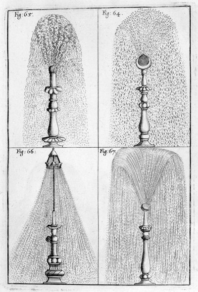 Progetto di fontana ornamentale, 1664 da Georg Andreas Bockler
