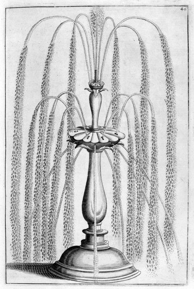 Progetto di fontana ornamentale, 1664 da Georg Andreas Bockler