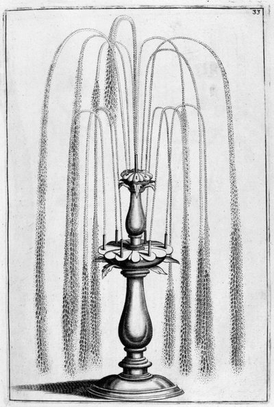 Design di fontana ornamentale da Georg Andreas Bockler