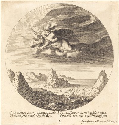 Dio che Crea Ordine dal Caos da Georg Andreas Wolfgang the Elder