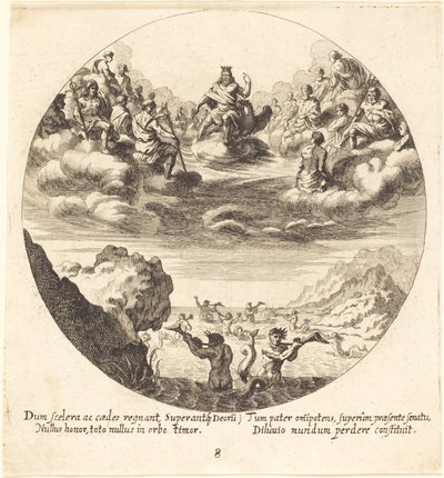 Giove e gli dei da Georg Andreas Wolfgang the Elder