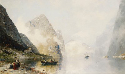 Una scena di fiordo da Georg Anton Rasmussen
