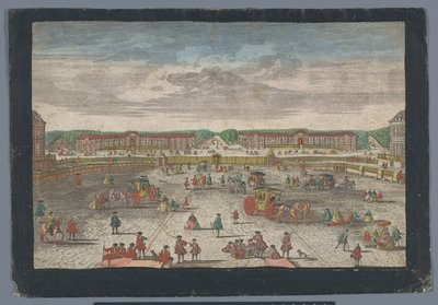 Veduta delle scuderie del Palazzo di Versailles da Georg Balthasar Probst (possibly)