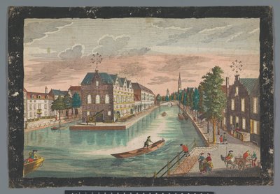 Veduta del Magazijn de Geer a Delft da Georg Balthasar Probst (possibly)