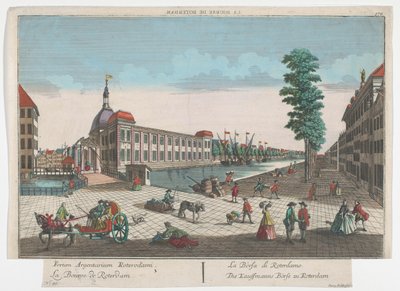 Veduta della Borsa di Rotterdam (Rotterdam) da Georg Balthasar Probst