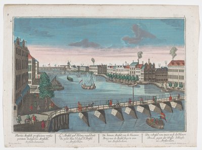 Veduta della Binnen-Amstel tra il Blauwbrug e l