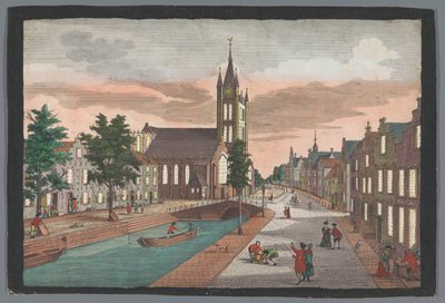 Veduta della Chiesa Vecchia a Delft da Georg Balthasar Probst