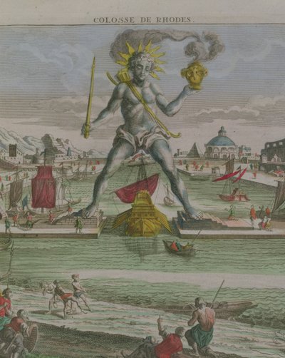 Il Colosso di Rodi, (dettaglio della statua) da Georg Balthasar Probst