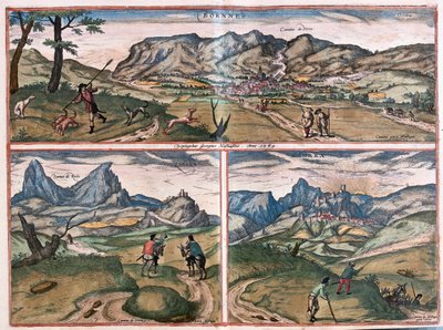 Bornes, Zahara, Spagna - in "Civitates Orbis Terrarum" di Georg Braun, Colonia 1617 da Georg Braun