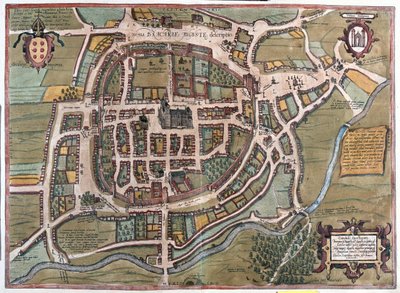 Braga, Portogallo - in "Civitates Orbis Terrarum" di Georg Braun, Colonia 1617 da Georg Braun