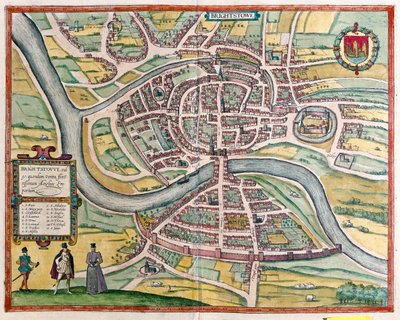 Bristol - Gran Bretagna, in "Civitates Orbis Terrarum" di Georg Braun, Colonia 1617 da Georg Braun