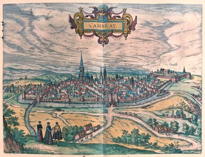 Cambrai, Francia - in "Civitates Orbis Terrarum" di Georg Braun, Colonia 1617 da Georg Braun