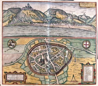 Cochem, Germania - in "Civitates Orbis Terrarum" di Georg Braun, Colonia 1617 da Georg Braun