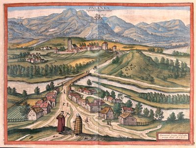 Drégelypalank, Ungheria - in "Civitates Orbis Terrarum" di Georg Braun, Colonia 1617 da Georg Braun