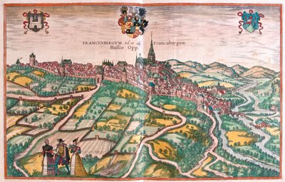 Frankenberg, Paesi Bassi - in "Civitates Orbis Terrarum" di Georg Braun, Colonia 1617 da Georg Braun