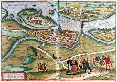 Gyor, Ungheria - in "Civitates Orbis Terrarum" di Georg Braun, Colonia 1617 da Georg Braun