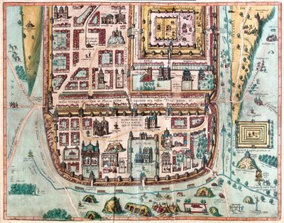 Gerusalemme, Israele - in "Civitates Orbis Terrarum" di Georg Braun, Colonia 1617 da Georg Braun