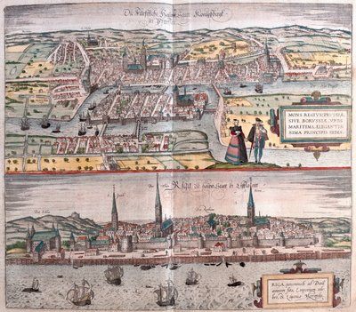 Konigsberg ( Germania e Polonia), Riga (Lettonia) - in "Civitates Orbis Terrarum" di Georg Braun, Colonia 1617 da Georg Braun