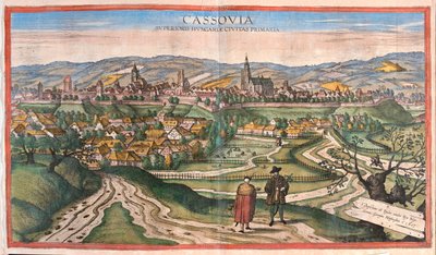 Kosice, Ungheria - in "Civitates Orbis Terrarum" di Georg Braun, Colonia 1617 da Georg Braun