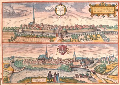 Krempe, Rendsburg, Germania - in "Civitates Orbis Terrarum" di Georg Braun, Colonia 1617 da Georg Braun