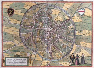 Lovanio, Belgio, in "Civitates Orbis Terrarum" di Georg Braun, Colonia, 1617. da Georg Braun
