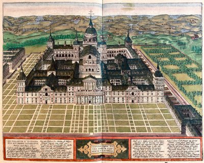 Monastero (palazzo del re Filippo II), Spagna - in "Civitates Orbis Terrarum" di Georg Braun, Colonia 1617 da Georg Braun