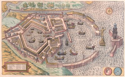Ostia, Italia - in "Civitates Orbis Terrarum" di Georg Braun, Colonia 1617 da Georg Braun