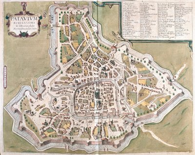 Padova, Italia - in "Civitates Orbis Terrarum" di Georg Braun, Colonia 1617 da Georg Braun