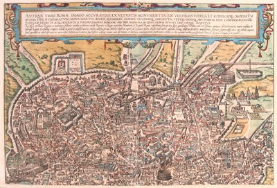 Roma, Italia - in "Civitates Orbis Terrarum" di Georg Braun, Colonia 1617 da Georg Braun