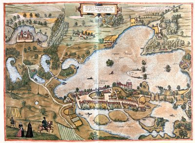 Schleswing, Holstein, Germania - in "Civitates Orbis Terrarum" di Georg Braun, Colonia 1617 da Georg Braun