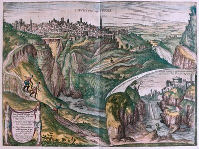 Tivoli, Italia - in "Civitates Orbis Terrarum" di Georg Braun, Colonia 1617 da Georg Braun