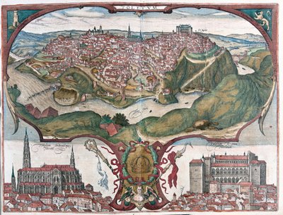 Toledo, Spagna - in "Civitates Orbis Terrarum" di Georg Braun, Colonia 1617 da Georg Braun