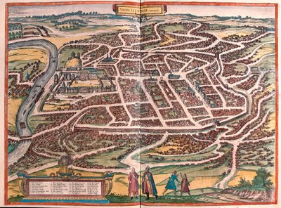 Vilnius, Lituania, in "Civitates Orbis Terrarum" di Georg Braun, Colonia 1617. da Georg Braun