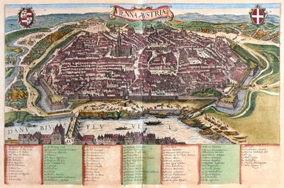 Wien, Austria - in "Civitates Orbis Terrarum" di Georg Braun, Colonia 1617 da Georg Braun