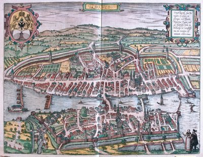 Zurigo, Svizzera - in "Civitates Orbis Terrarum" di Georg Braun, Colonia 1617 da Georg Braun