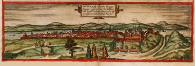 Buda, vulgo Ofen da: Civitates orbis terrarium da Georg Braun und Franz Hogenberg