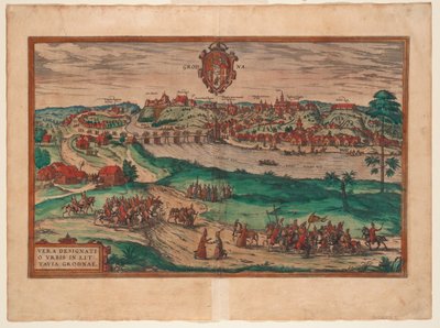 Grodno Da: Civitates orbis terrarium, 1577 da Georg Braun und Franz Hogenberg