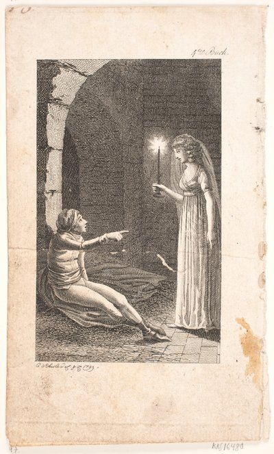 Illustrazione con scena di prigione da Georg Christian Schule