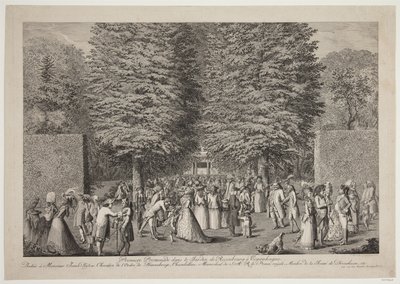 Prima passeggiata nel Giardino di Rosenburg a Copenaghen da Georg Christian Schule