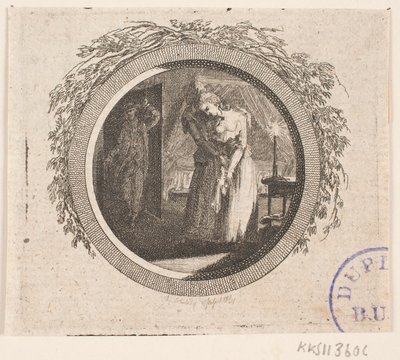Vignetta del titolo per S. Richardson: "Miss Clarissa Harlowes Historie", parte quarta da Georg Christian Schule