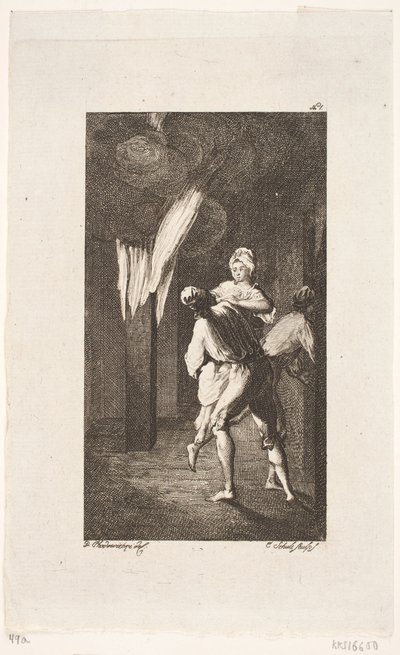 Vignetta del titolo per Smollett "Le avventure di Peregrine Pickle" da Georg Christian Schule