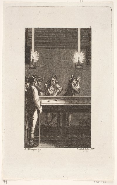 Vignetta del titolo per Smollett "Le avventure di Peregrine Pickle" da Georg Christian Schule