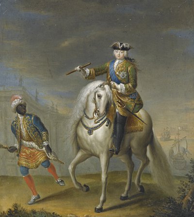 Imperatrice Elisabetta 1709-1762 con un ragazzo arabo da Georg Christoph Grooth