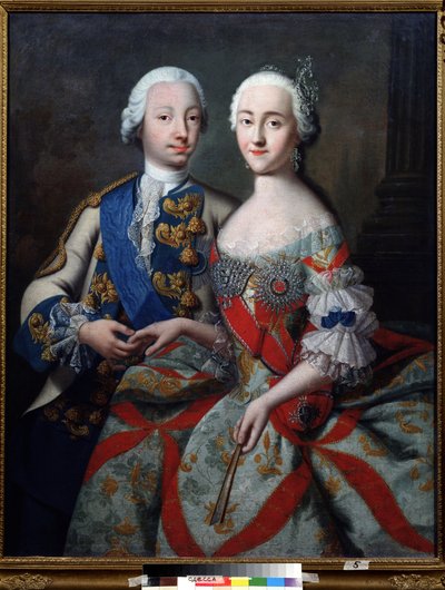 Ritratto del granduca Pietro Feodorovich (che diventerà Pietro III di Russia) da Georg Christoph Grooth