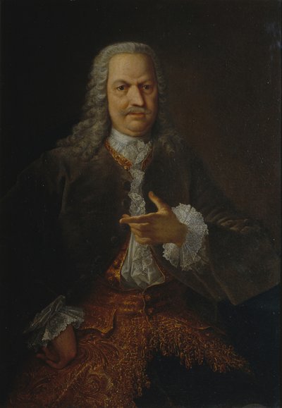 Ritratto di Akinfiy Nikitich Demidov, prima del 1745 da Georg Christoph Grooth