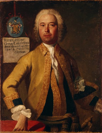 Ritratto del generale conte George Lesley 1720-1772, 1749 da Georg Christoph Grooth
