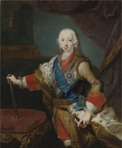 Ritratto dello Zar Pietro III di Russia 1728-1762 da Georg Christoph Grooth