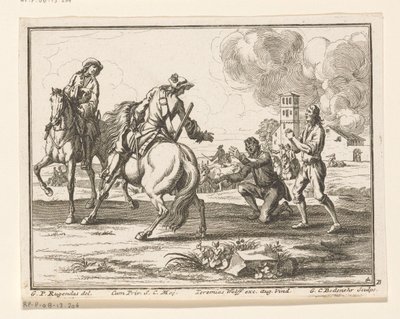 Cavalieri sequestrano bestiame da Georg Conrad Bodenehr