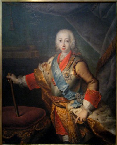 Ritratto del Granduca Pietro Fedorovich (poi Imperatore Pietro III) da Georg Cristoph Grooth