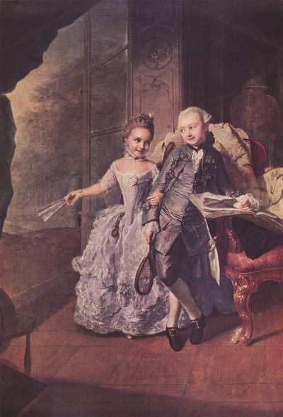 Tedesco: Die Verführung zum Spiel (Principe e Principessa di Meclemburgo) da Georg David Matthieu